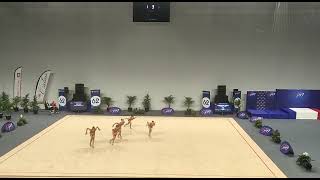 Strasbourg GRS Équipe N2. Championnat de France 2021/22 à Calais.