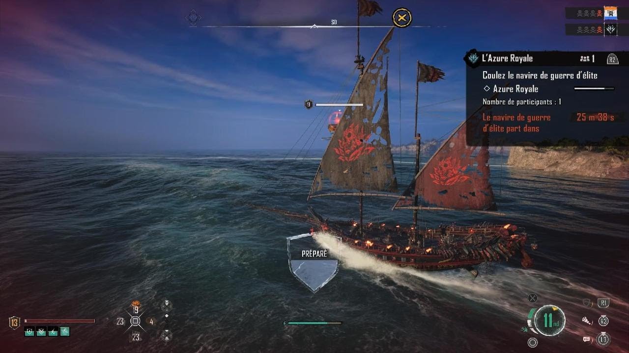 Skull and bones battre l'azure royale Solo YouTube