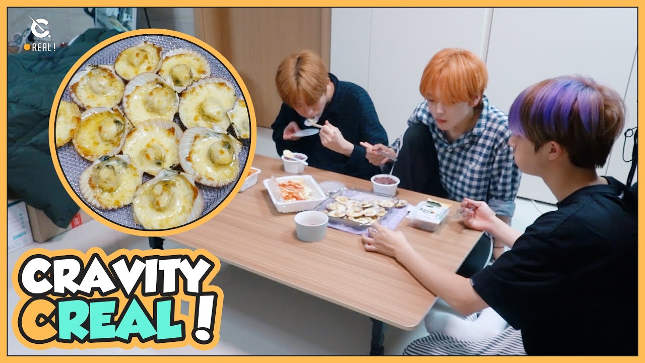 [C-Real] A party with the Scallop from HJ's hometown 'Tongyeong' (통영에서 올라온 가리비 파티) l CRAVITY (크래비티)