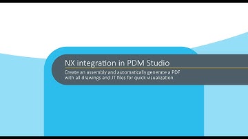 PDM Studio with NX CAD: Creating an assembly and automatically generate a PDF