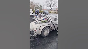 Corporate Video shoot featuring the Delorean Time Machine #backtothefuture #delorean #shorts