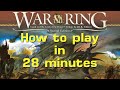 How to Play War of the Ring in 28 Minutes