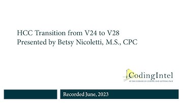 HCC Transition V24 to V28: A Brief Summary