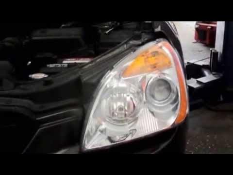 How to replace the headlight assembly on a 2010 Kia Rondo - YouTube