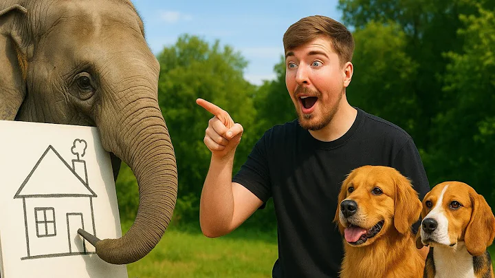 MrBeast & Elephant Make Art While Dog Tracks Down Thief!