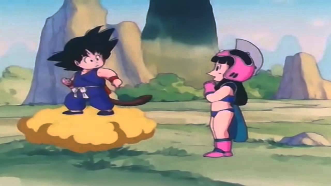 Goku y milk pequeños