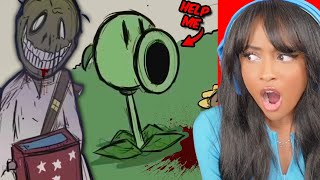 Through the Eyes of the Plant is TERRIFYING!! | Plants vs Zombies Horror AU [Reaction]