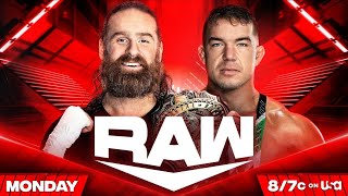 WWE Monday Night Raw 4/15/2024 | Zayn vs Gable IC Championship | Rhea Ripley Forefits Title?!