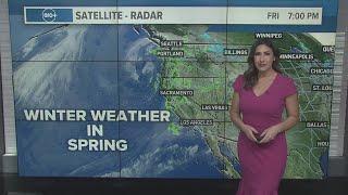 California Weather: Snow, rain and wind heading into Sierra