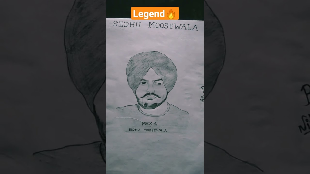 Aj Kal Ve : Sidhu Moose Wala Sketch Status #Shorts #a_to_z_song_status #Legend #AjKalVe🔥✌