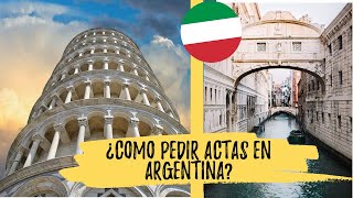 ¿CÓMO PEDIR PARTIDAS EN ARGENTINA? - Ciudadanía Italiana