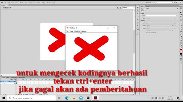 membuat tombol exit di Adobe flash professional CS6