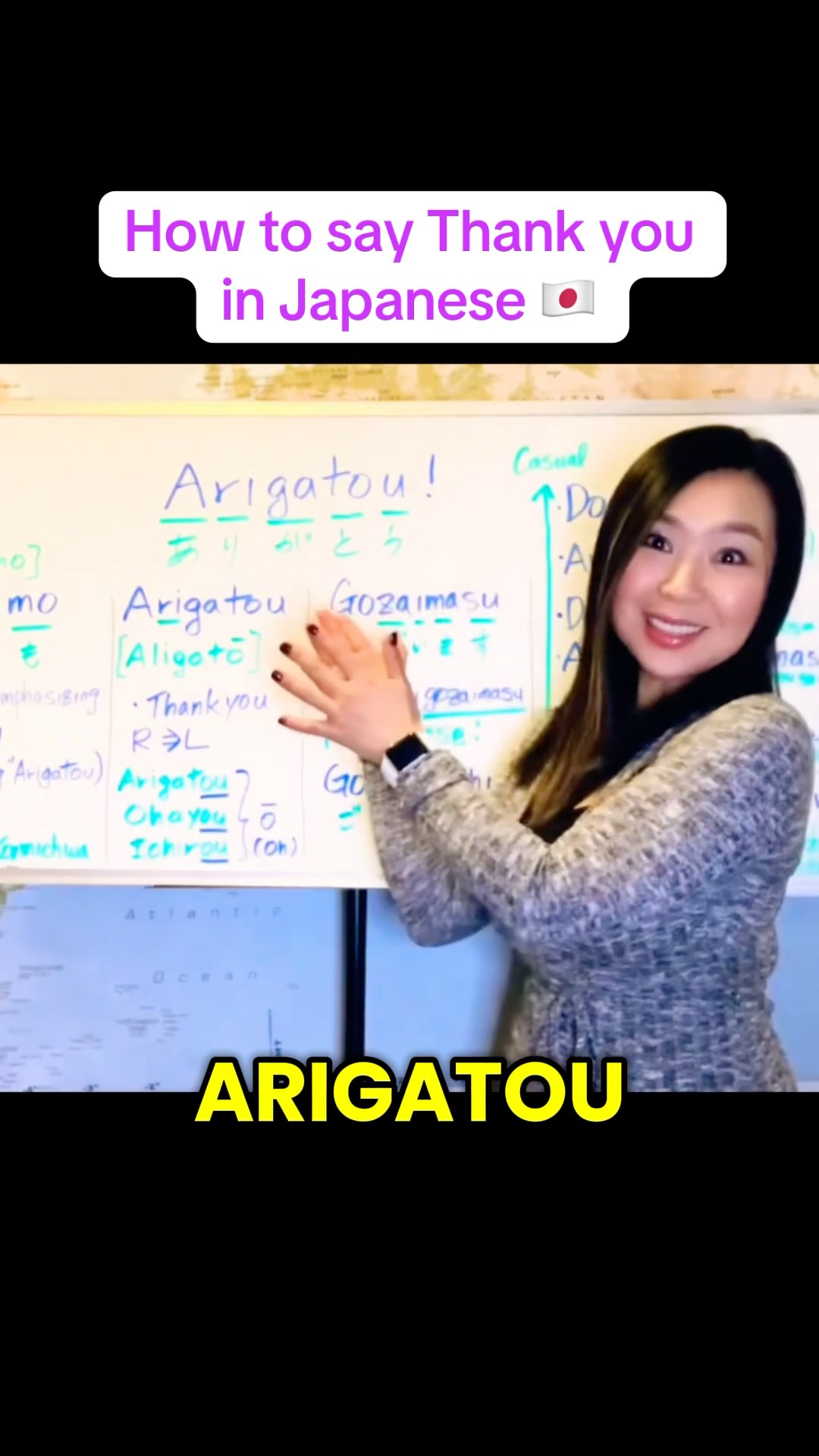 How to say Thank you in Japanese 🇯🇵 #japaneselanguage #thankyou