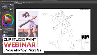 Webinar  – Sketching with References in Clip Studio Paint presented by Pixzeles