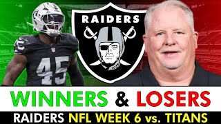 Raiders Winners & Losers In NFL Week 6 Win Over The Titans Ft. Ashton Jeanty & Geno Smith