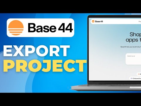 How To Export Your Project From Base44 | 2025 | Step-by-Step