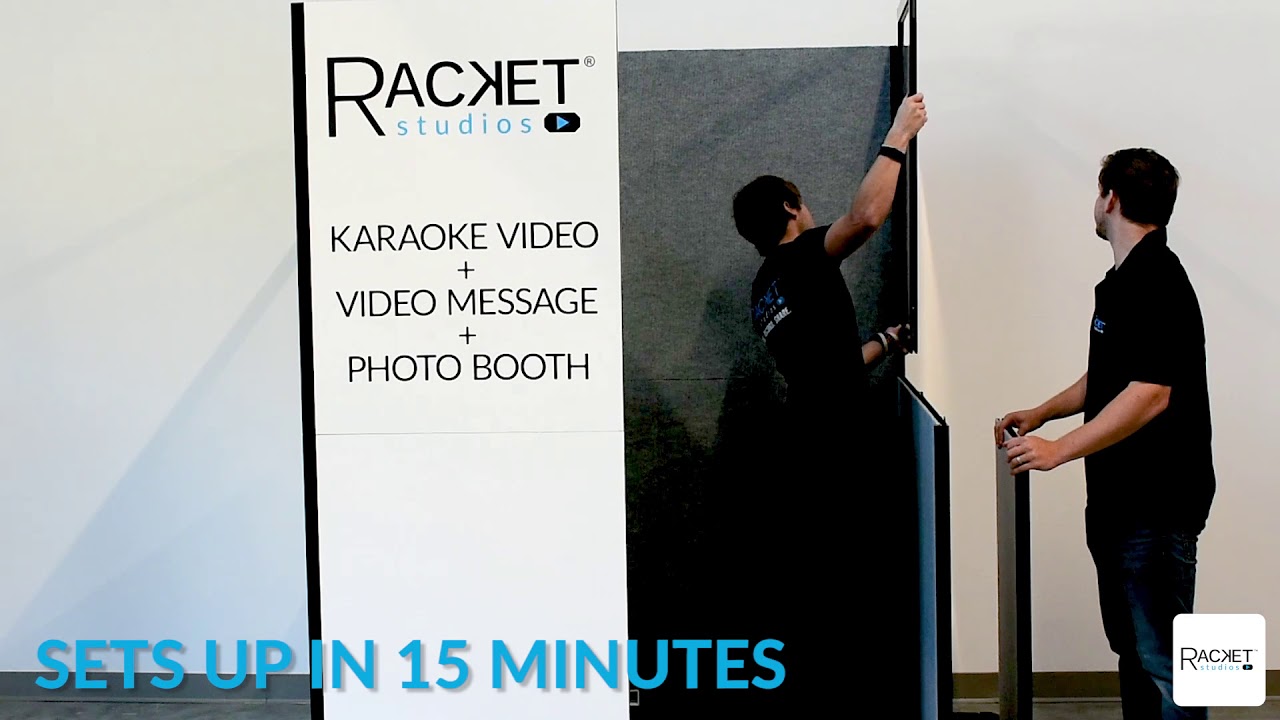 Racket Studios - Easy Set-Up in 15 Minutes