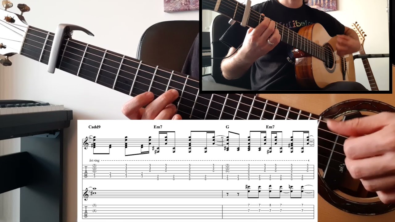 Wonderwall Guitar Duet with Tabs and Sheet Music