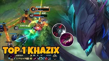 KHAZIX GAMEPLAY IN CHINA SERVER | TOP 1 KHAZIX WILD RIFT