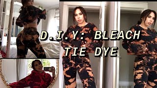 DIY: BLEACH TIE-DYE SWEAT SUITS | HOODIE