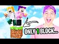 Can We Beat MINECRAFT BUT IT'S ONLY ONE BLOCK!? (SKYBLOCK)