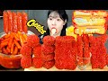 ASMR MUKBANG| 직접 만든 치토스 샌드위치 치즈스틱 핫도그 먹방 &amp; 레시피 FRIED CHEETOS AND Tteokbokki EATING