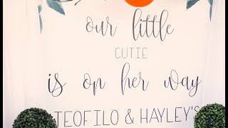 A Little Cutie Is On Her Way! | Teofilo \& Hayley's Baby Shower.