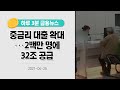 [금융뉴스] 중금리 대출 확대···2백만 명에 32조 공급(2021.4.25.)