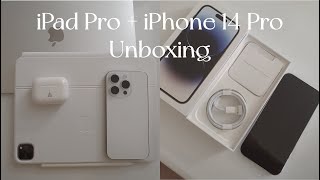 🍎iPad Pro 11-in (4th gen), iPhone 14 Pro Unboxing | Student Discount | Magic Keyboard | New York