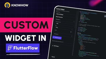 Custom Widget in Flutter Flow | No Code Development
