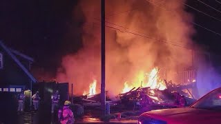 Fire collapses multiple NE Portland buildings under construction