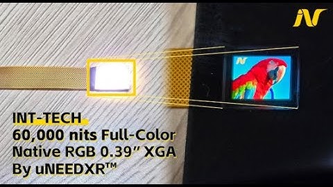 INT Tech launches a 60,000 nits full-color native RGB OLED microdisplay