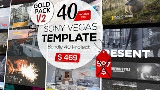 Gold Pack V2  | Bundle Template Sony Vegas Volume 2