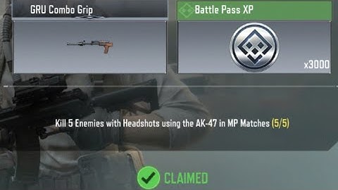 Call Of Duty Mobile Kill 5 Enemies with Headshots using AK-47 in MP Matches Task Complete