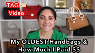 The Oldest Handbags in my Collection TAG & What I Paid 4 Them | Minks4All