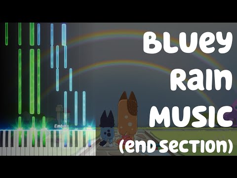 Bluey Rain Music piano cover - end section (the best part)