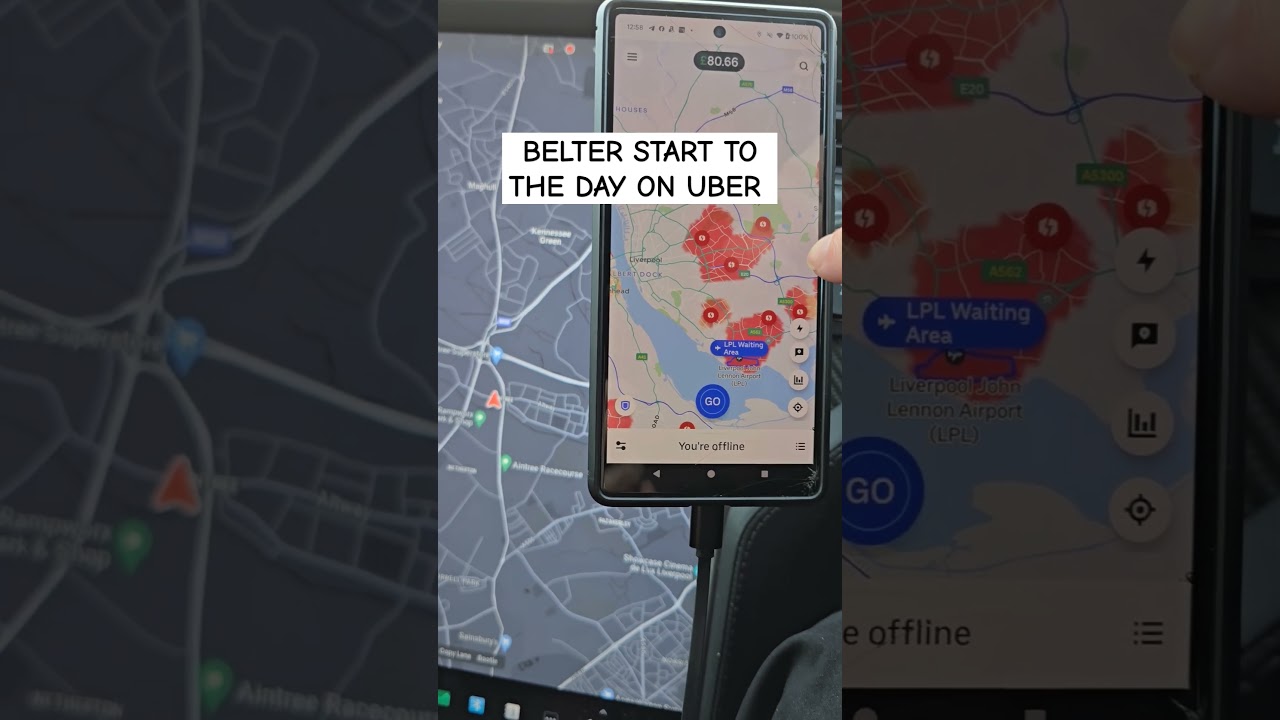 Belter start to the day on uber in Liverpool UK 