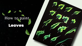 METHOD to paint LEAVES 🍃 Beginners Acrylic Painting Techniques