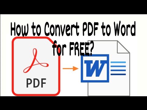 How do I convert PDF to Word without paying? - YouTube