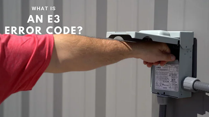 E3 Error Code (EH 03 4th GEN) - MRCOOL DIY Ductless Mini Split