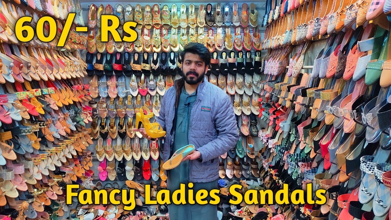 Fancy Ladies Sandals 65/- Rs  Ladies Chappal Wholesale Market