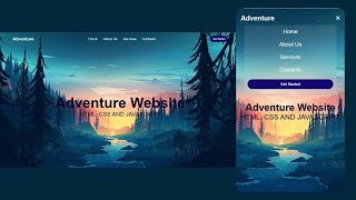 How to create Responsive Navbar using HTML  and CSS | Project 9