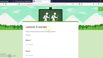 Include technology in the classroom - use an Exit Survey using Google Forms