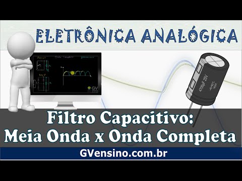 Aula 60 - Filtro Capacitivo: Retificador De Meia Onda Vs Onda Completa