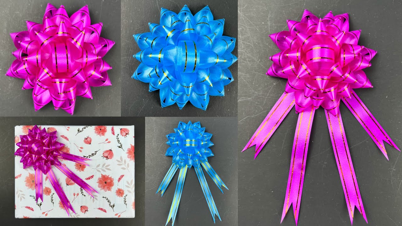 โบว์ริบบิ้นติดกล่องของขวัญ