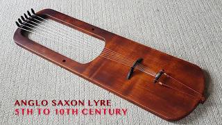 Standard Anglo Saxon lyre by Michael J King 2019