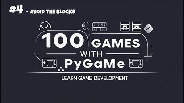 Avoid the Blocks Game in Python  -  Game #4 🚧 | 100 Simple Games with Pygame