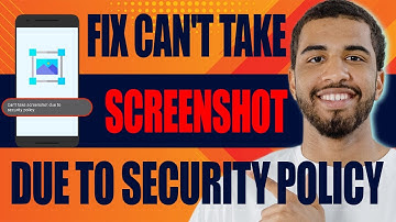 How to Fix Can’t Take Screenshot Due to Security Policy | Unable to Capture Screenshot (2025)