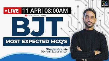 BJT MOST EXPECTED MCQ