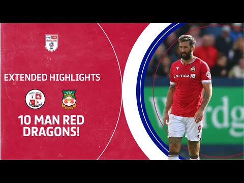 10 man red dragons! | crawley town v wrexham extended highlights